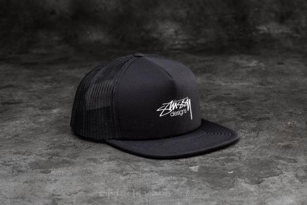Stüssy Smooth Stock Trucker Cap Black
