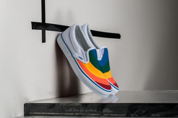 Vans Classic Slip-On (Rainbow) True White