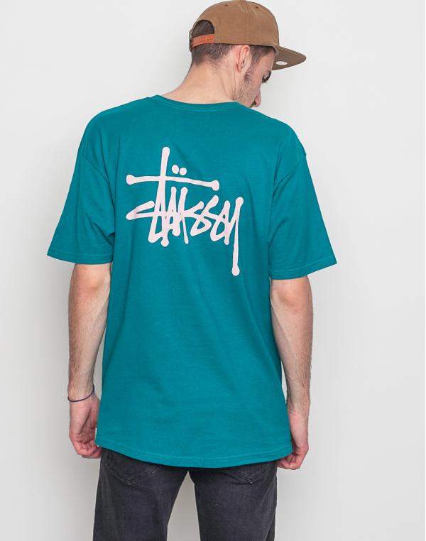Logo tee Stussy Basic Dark Teal