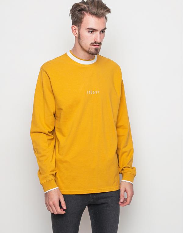 Logo tee Stussy Wayfarer Mustard