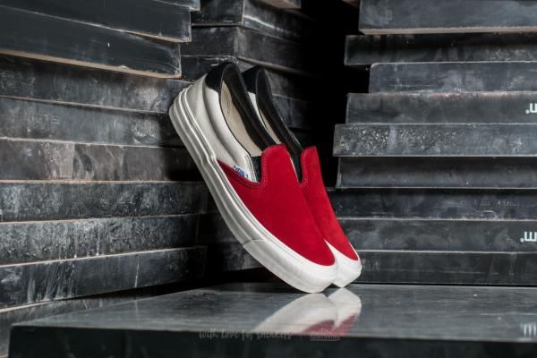 Vans OG Slip-On 59 LX (Suede/ Canvas) Red Dahlia