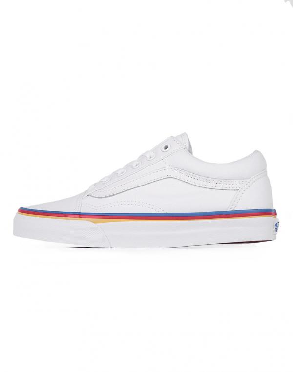 Sneakers - tenisky Vans Old Skool (Rainbow Foxing) True White