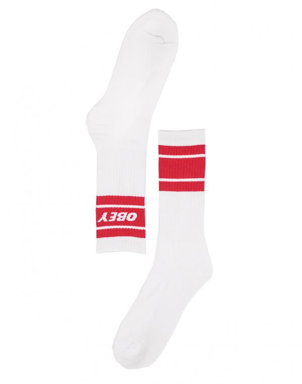 Ponožky Obey Cooper II White / Red