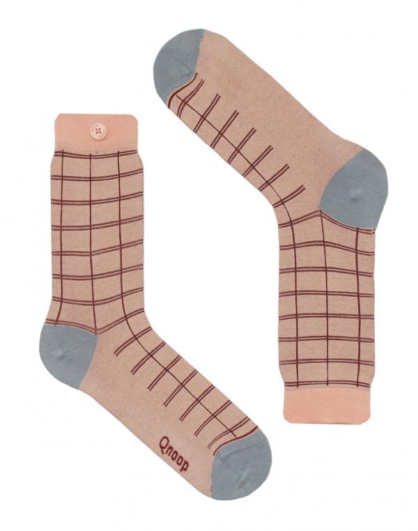 Qnoop Relief Grid coral pink 35-38