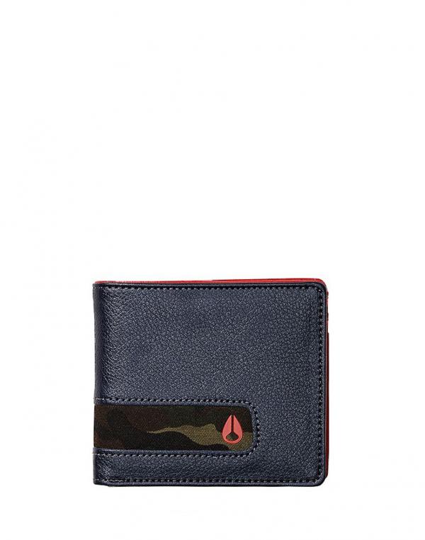 Peněženka Nixon Showdown Bi-Fold Zip Navy / Woodland Camo
