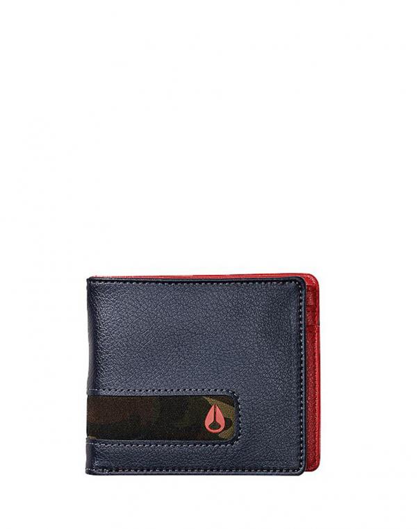 Peněženka Nixon Showtime Bi-Fold ID Zip Navy / Woodland Camo
