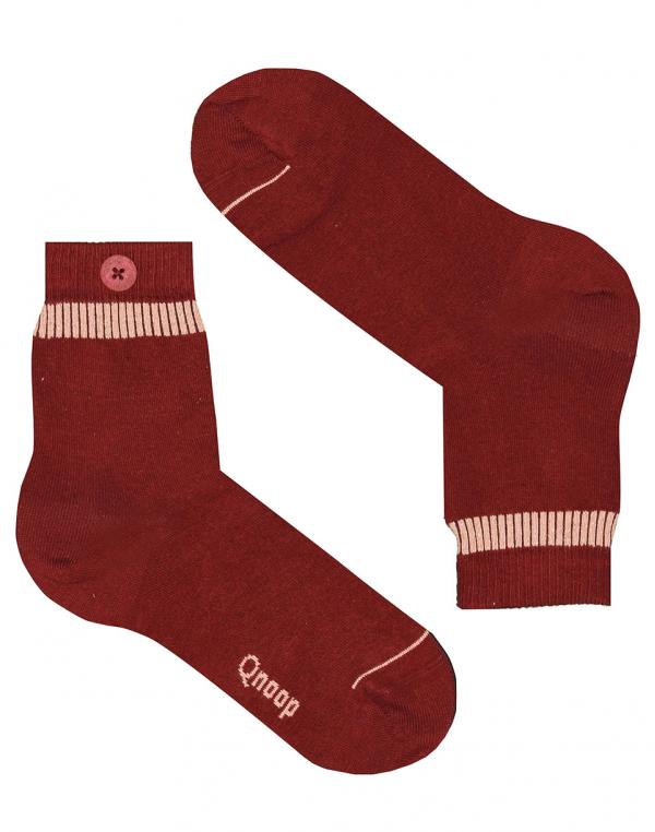 Ponožky Qnoop Single Stripe Lurex Syrah Red