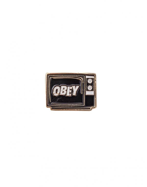 Obey What To Think Pin Black