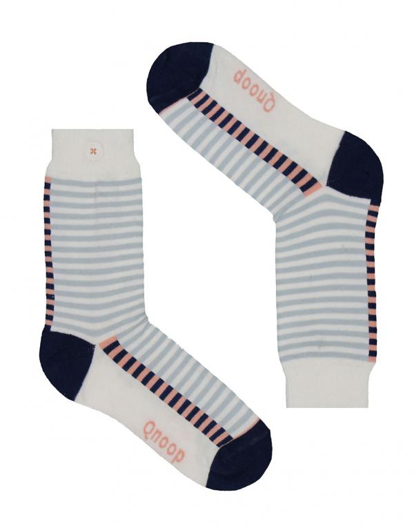 Ponožky Qnoop Fancy Stripe Off White