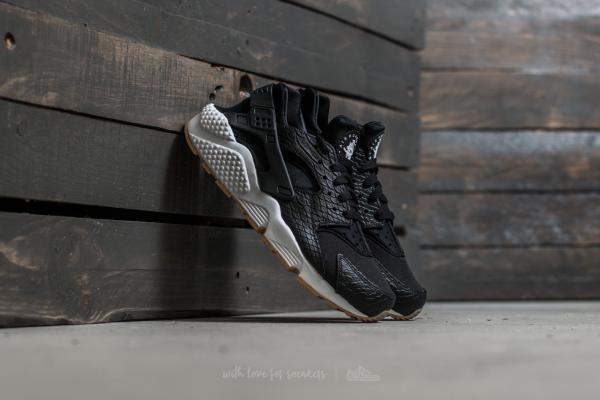 Nike W Air Huarache Run SE Black/ Black-Gum Yellow-White