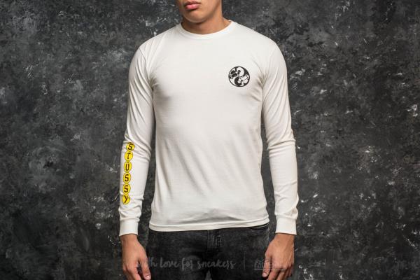 Stüssy Sk8 Yang Pigment Dyed Longsleeve Tee Natural