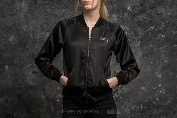 Stüssy Wmns California Satin Jacket Black