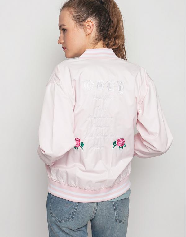 Bomber Obey Hooligans Varsity light pink