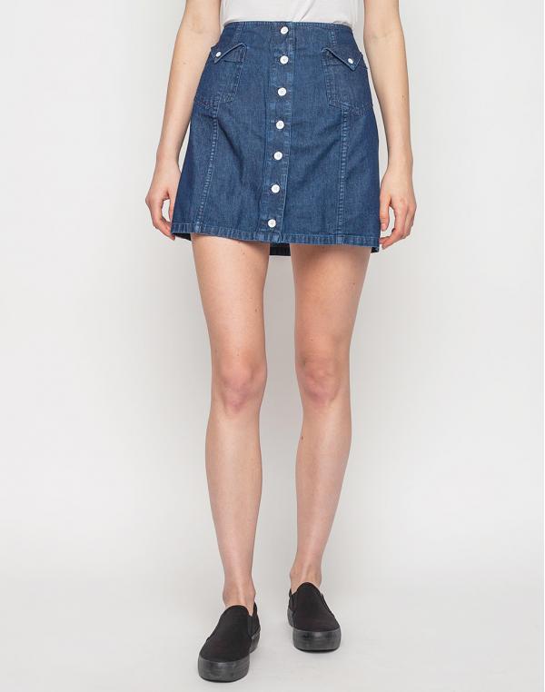 Sukně Obey Hudson indigo