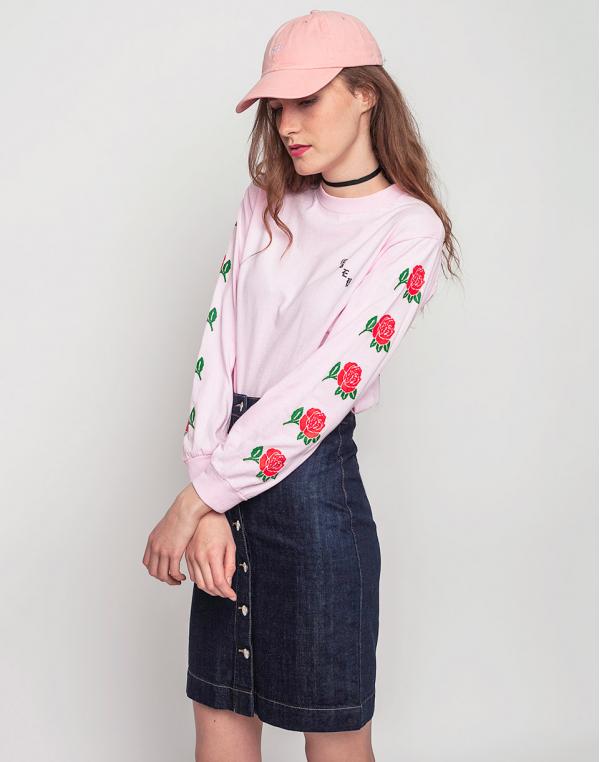 Logo tee Obey Olde Rose Dusty Pink