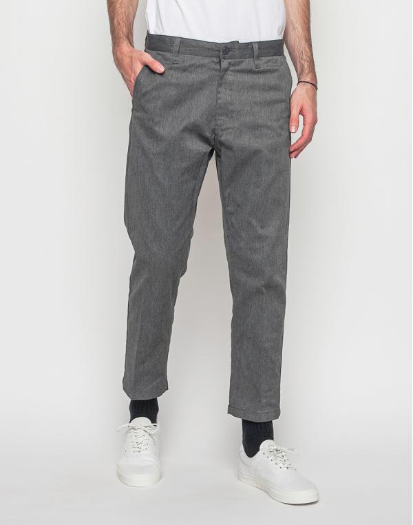 Kalhoty Obey Straggler Flooded Heather Grey