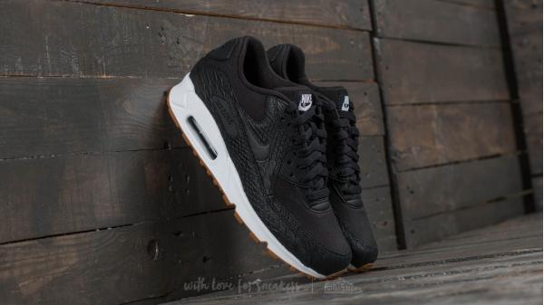 Nike Wmns Air Max 90 Premium Black/ Black-Gum Yellow-White