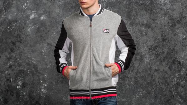 Staple x FILA Colorblocked Velour Jacket Grey