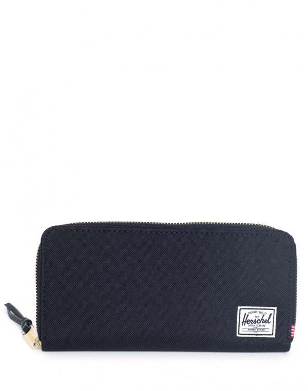 Peněženka Herschel Supply Avenue with Zipper Black