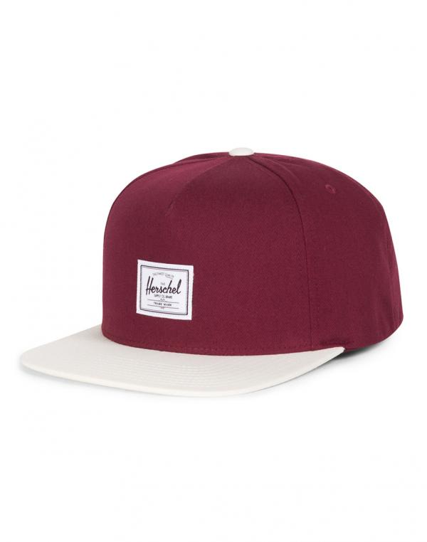 Kšiltovka Herschel Supply Dean Natural / Windsor Wine