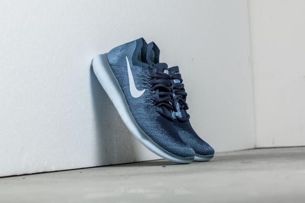 Nike Free Run Flyknit 2017 Ocean Fog/ Blue Tint-Work Blue