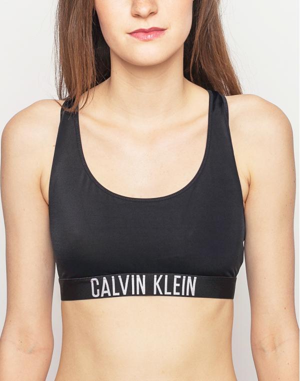 Plavky Calvin Klein Racer Back Bralette BLACK