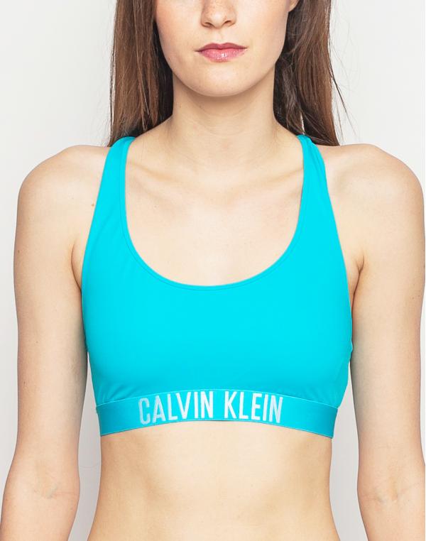 Plavky Calvin Klein Racer Back Bralette Blue Radiance