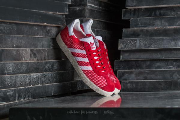 adidas Gazelle Primeknit Scarlet/ Ftw White/ Chalk White