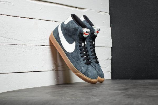 Nike Wmns Blazer Mid Suede Vintage Black/ Sail-Gum Yellow-Sail