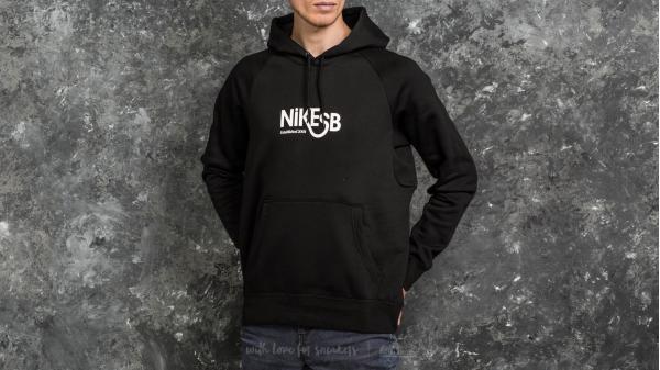 Nike SB Icon Hoodie Pullover Black/ White