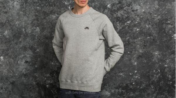Nike SB Icon Fleece Crew Heather Grey