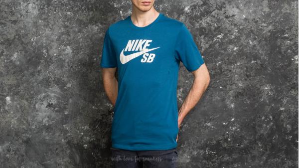 Nike SB Logo Tee Industrial Blue/ White