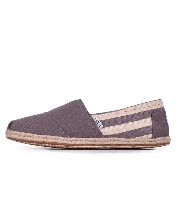 Toms Classic Dark Grey Stripe 42
