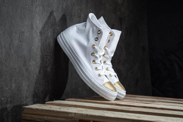 Converse Chuck Taylor All Star Hi White/ Gold/ White