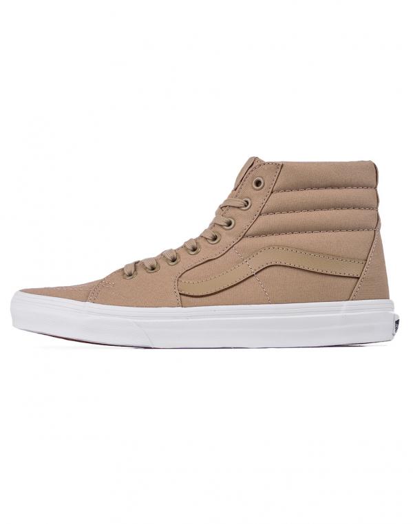 Sneakers - tenisky Vans SK8-Hi (Mono Canvas) Khaki / True White