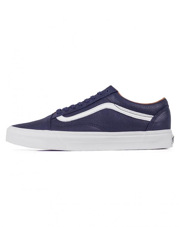 Sneakers - tenisky Vans Old Skool (Premium Leather) Parisian Night / True White
