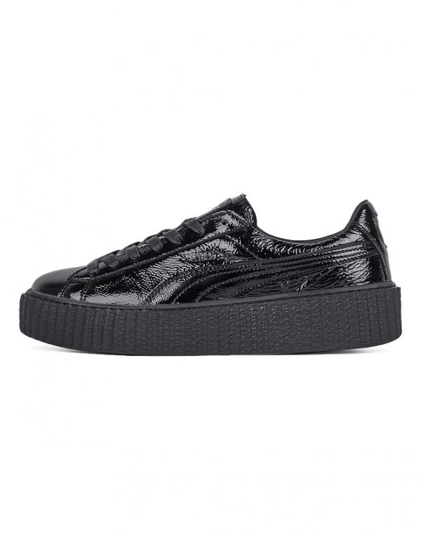 Sneakers - tenisky Puma Rihanna x Creeper Wrinkled Patent Puma Black