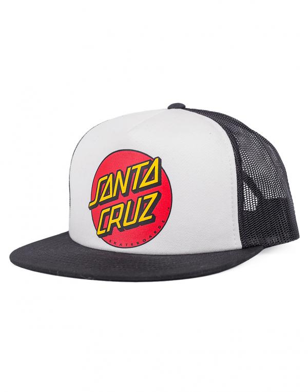 Kšiltovka Santa Cruz Classic Dot White / Black