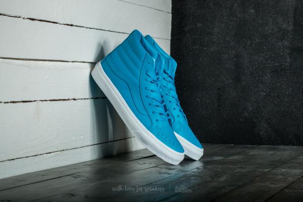 Vans Sk8-Hi Slim (Neon Leather) Neon Blue