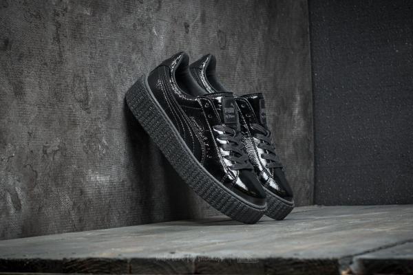 Puma x Rihanna Fenty Creepers Wrinkled Patent Puma Black-Black-Puma Black