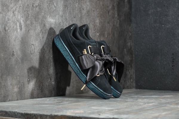 Puma Suede Heart Satin Women's Puma Black-Puma Black