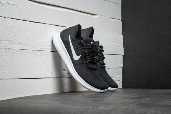 Nike Free Run Flyknit 2017 Black/ White- Anthracite