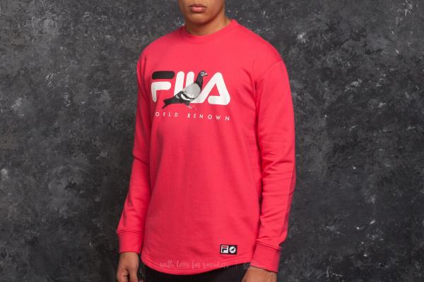 Staple x FILA Loopback Crewneck Red
