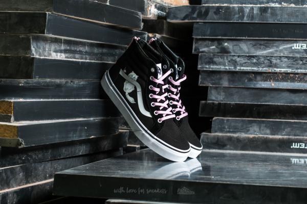 Vans Sk8-Hi Kids Zip Hidden Kittens Black/ True White