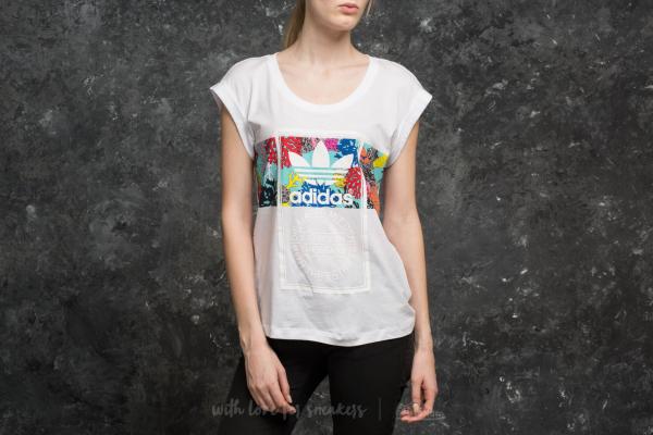 adidas Rolled Up Tee White