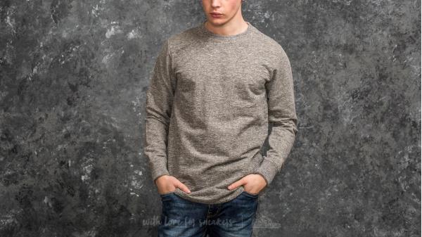 Wemoto Melton Crew Sweatshirt Off White Melange