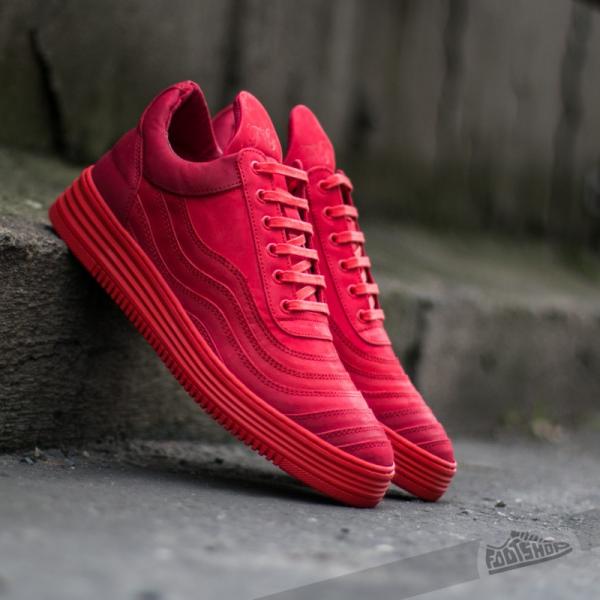 Filling Pieces Low Top Wavy Red
