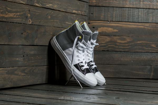 Converse Chuck Taylor All Star II Hi White/ Black/ Fresh Yellow