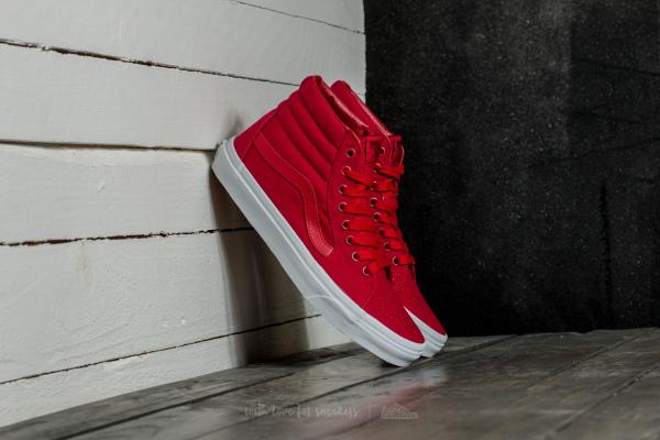 Vans Sk8-Hi (Mono Canvas) Chili Pepper/ True White