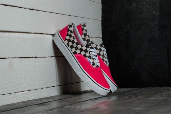 Vans Era (2-Tone Check) Rouge Red/ True White